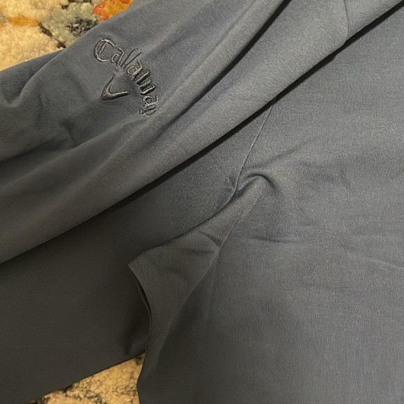 NWOT Weather Resistant Quarter Zip with Embroidery - Picture 3 of 4